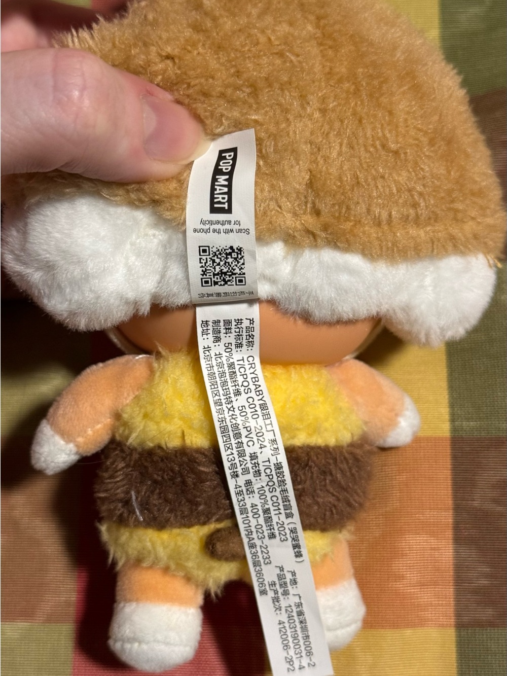 Pop mart Cry Baby Crying Again bag charm Confirmed Bee (No Box) - Picture 3 of 5